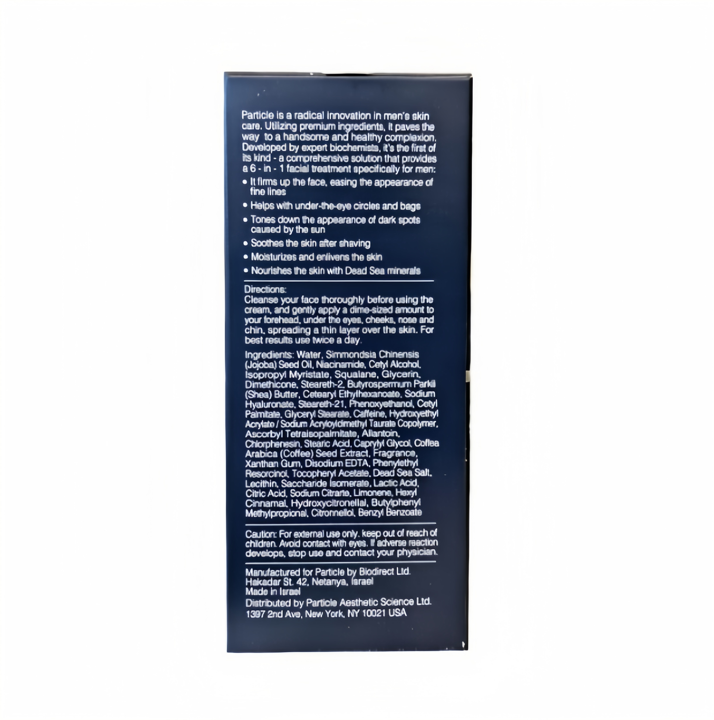 Particle Face Cream The 6-in-]anti-aging cream for men thatfixes eye bags, dark spots andwrinkles